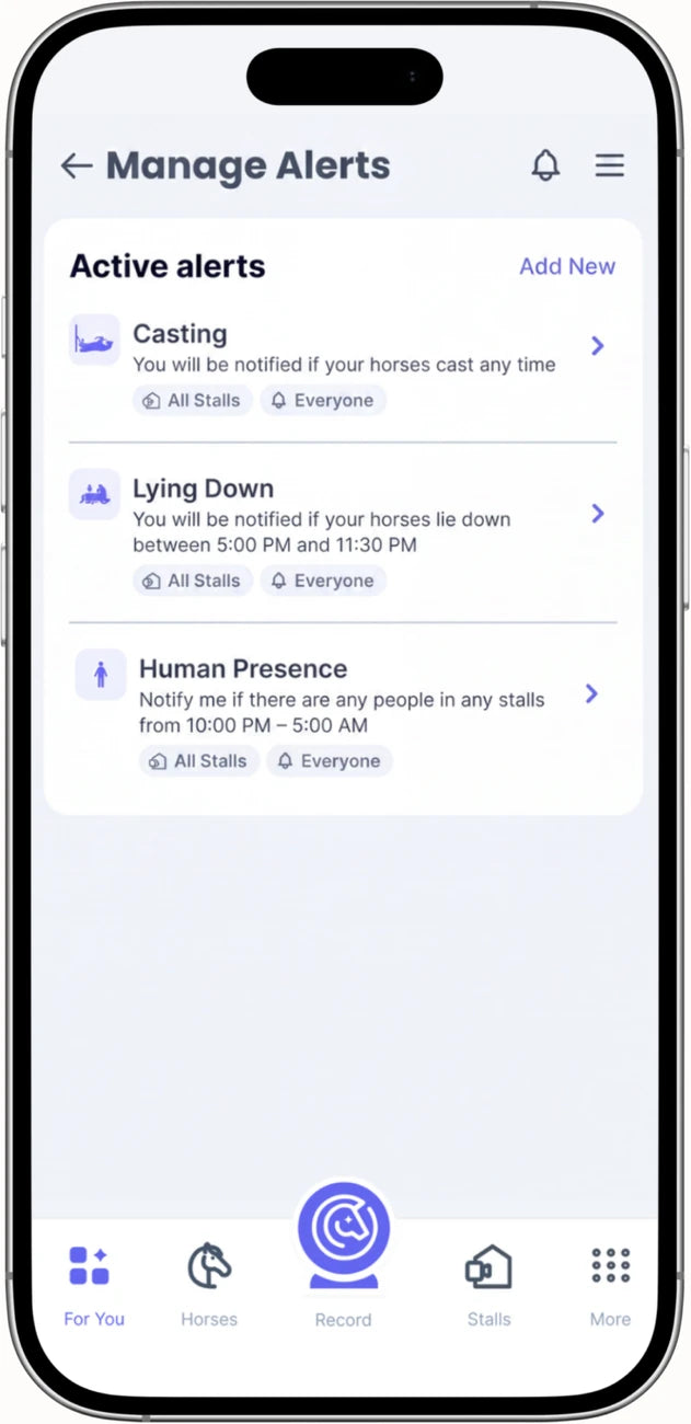 Real-time alerts